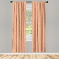 thumbnail image 1 of Ambesonne Vintage Curtains, Lace Pattern Victorian Art, Pair of 28"x84", Salmon Pearl, 1 of 2