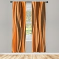 thumbnail image 1 of Ambesonne Vintage Curtains, Retro Funky Lines Abstract, Pair of 28"x84", Persian Orange, 1 of 2