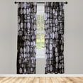 thumbnail image 1 of Ambesonne Vintage Curtains, Retrospective 70s Dots Art, Pair of 28"x63", Pastel Purple, 1 of 2