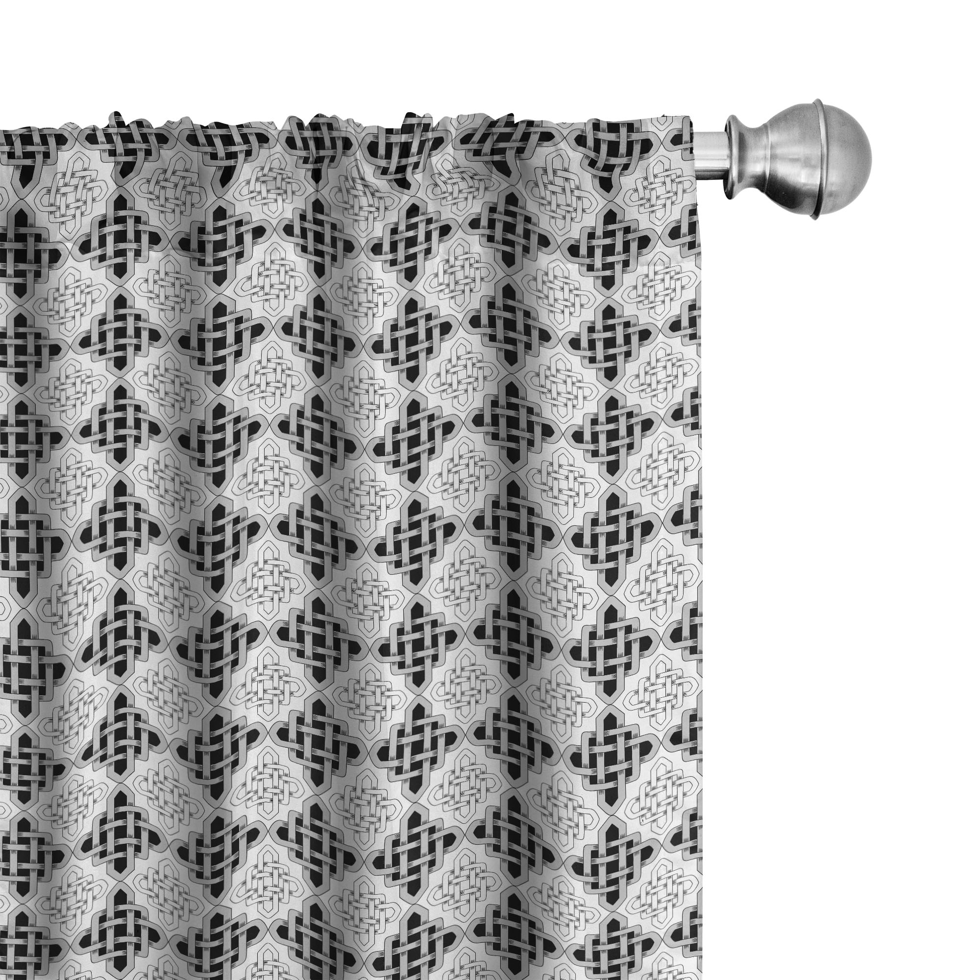 Ambesonne Vintage Curtains Scandinavian Celtic Pair Of 28 x63 Grey Ambesonne vintage curtains scandinavian celtic pair of 28 x63 grey