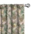 thumbnail image 1 of Ambesonne Vintage Curtains, Sliced Lemon and Peppermint, Pair of 28"x95", Seafoam Pale Green, 1 of 5