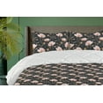 thumbnail image 1 of Ambesonne Vintage Down Alternative Quilt Comforter, Simple Branch Rose Floral, Queen, Dark Grey Blush and Umber, 1 of 5