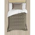 thumbnail image 1 of Ambesonne Vintage Duvet Cover Set, Blue Green Bold Stripes, Twin, Royal Blue Lime Green, 1 of 3