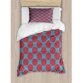 thumbnail image 1 of Ambesonne Vintage Duvet Cover Sets, Circles Dots Triangles Art, 2-Twin, Dark Seafoam Magenta, 1 of 4