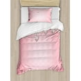 thumbnail image 1 of Ambesonne Vintage Duvet Cover Sets, Heart Pearl Necklace, 2-Twin, Beige Pink, 1 of 4