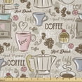 thumbnail image 1 of Ambesonne Vintage Fabric by the Yard Microfiber, Coffee Espresso Machine, 10 Yards, Pale Pink Beige, 1 of 2