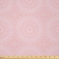 thumbnail image 1 of Ambesonne Vintage Fabric by the Yard Microfiber, Flora in Geometric Style, 1 Yard, Blush Pale Grey, 1 of 1