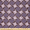 thumbnail image 1 of Ambesonne Vintage Fabric by the Yard Microfiber, Whirlpool Floral Nostalgia, 10 Yards, Pale Eggplant and Redbrown, 1 of 1