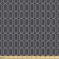 thumbnail image 1 of Ambesonne Vintage Fabric by the Yard Upholstery, Antique Abstract Trellis, 3 Yards, Grey and Dark Grey, 1 of 5