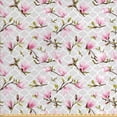 thumbnail image 1 of Ambesonne Vintage Fabric by the Yard Upholstery, Magnolia Flower Pattern, 10 Yards, Pale Pink Pale Grey, 1 of 4