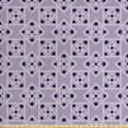 thumbnail image 1 of Ambesonne Vintage Fabric by the Yard Upholstery, Ornate Sqaures Swirls, 3 Yards, Lilac Purple Dark Purple, 1 of 4