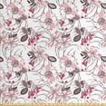 thumbnail image 1 of Ambesonne Vintage Fabric by the Yard Upholstery, Romantic Floral Blossom, 2 Yards, Pale Pink Warm Taupe, 1 of 4