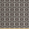 thumbnail image 1 of Ambesonne Vintage Fabric by the Yard Upholstery, Victorian Royal Floral, 3 Yards, Eggplant Cream Tan, 1 of 4