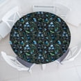 thumbnail image 1 of Ambesonne Vintage Fitted Round Tablecloth, Watercolor Minimal Flower, 36"- 40" Diameter, Reseda Green Sky Blue, 1 of 5