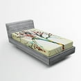 thumbnail image 1 of Ambesonne Vintage Fitted Sheet, Abstract Colorful Tree, Twin Size, Multicolor, 1 of 3