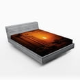thumbnail image 1 of Ambesonne Vintage Fitted Sheet, Antique Style Monument, Queen Size, Orange and White, 1 of 3