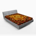 thumbnail image 1 of Ambesonne Vintage Fitted Sheet, Celtic Motif Victorian, Queen Size, Red Yellow, 1 of 2