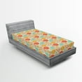 thumbnail image 1 of Ambesonne Vintage Fitted Sheet, Cheerful Garden Doodle, Twin XL Size, Multicolor, 1 of 3