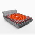 thumbnail image 1 of Ambesonne Vintage Fitted Sheet, Circles Spiral Lines, Full Size, Multicolor, 1 of 3