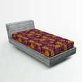 thumbnail image 1 of Ambesonne Vintage Fitted Sheet, Oriental Curvy Paisley, Twin Size, Multicolor, 1 of 2