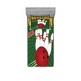 thumbnail image 1 of Ambesonne Vintage Fitted Sheet & Pillow Sham Set, Bowling Strike Green, Twin, Multicolor, 1 of 2