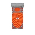 thumbnail image 1 of Ambesonne Vintage Fitted Sheet & Pillow Sham Set, Circles Spiral Lines, Twin, Multicolor, 1 of 2