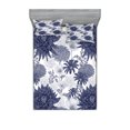 thumbnail image 1 of Ambesonne Vintage Fitted Sheet & Pillow Sham Set, Dotted Digital Paint, Queen, Blue White, 1 of 2