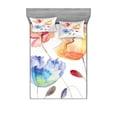 thumbnail image 1 of Ambesonne Vintage Fitted Sheet & Pillow Sham Set, Nature Flowers, Full, Orange Blue Red, 1 of 2