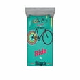 thumbnail image 1 of Ambesonne Vintage Fitted Sheet & Pillow Sham Set, Retro Bicycle Design, Twin, Teal Hot Pink Black, 1 of 2