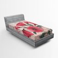 thumbnail image 1 of Ambesonne Vintage Fitted Sheet, Pink Romantic Flowers, Twin XL Size, Pale Pink Hot Pink, 1 of 2