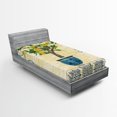 thumbnail image 1 of Ambesonne Vintage Fitted Sheet, Retro Style Lemon Tree, Twin XL Size, Multicolor, 1 of 3