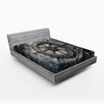 thumbnail image 1 of Ambesonne Vintage Fitted Sheet, Steering Wheel Grunge, Queen Size, Charcoal, 1 of 2