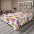 thumbnail image 1 of Ambesonne Vintage Flat Bedding Sheet Soft Top Sheet, Chamomiles Watercolor Plot, King, Pastel Brown and Mauve Taupe, 1 of 1