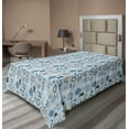 thumbnail image 1 of Ambesonne Vintage Flat Bedding Sheet Soft Top Sheet, Nostalgic Artwork of Couple, Twin XL, Soft Blue and Grey, 1 of 1