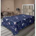 thumbnail image 1 of Ambesonne Vintage Flat Bedding Sheet Soft Top Sheet, Tiny Design Floral Pattern, Twin, Dark Lavender and Olive Green, 1 of 1