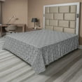 thumbnail image 1 of Ambesonne Vintage Flat Sheet, Continuous Nostalgia Lace, King Size, Dark Taupe Grey White, 1 of 1