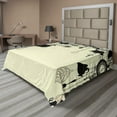 thumbnail image 1 of Ambesonne Vintage Flat Sheet, Diamonds Forks Spoons, King Size, Avocado Green Black, 1 of 1