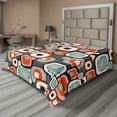thumbnail image 1 of Ambesonne Vintage Flat Sheet, Funk Lava Flowers Forms, California King, Pale Pink Orange, 1 of 1