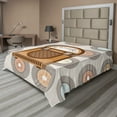 thumbnail image 1 of Ambesonne Vintage Flat Sheet, Long Players Pickup, Full Size, Pale Coffee Brown, 1 of 1