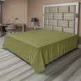thumbnail image 1 of Ambesonne Vintage Flat Sheet, Simple Exotic Borders, King Size, Pistachio Green and Brown, 1 of 1