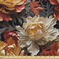 thumbnail image 1 of Ambesonne Vintage Floral Fabric by the Yard Upholstery, Chrysanthemum Nature, 3 Yards, Amber Blue Grey Off White, 1 of 1