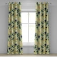 thumbnail image 1 of Ambesonne Vintage Floral Grommet Curtain, Flowers Dreamy Hues, 50"x120", Avocado Green Purple, 1 of 1