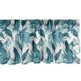 thumbnail image 1 of Ambesonne Vintage Green Window Valance, Tropical Palm Leaves, 54" X 18", Petrol Blue Aqua, 1 of 3