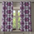 thumbnail image 1 of Ambesonne Vintage Grommet Curtain, Geometric Stripe Circle, 50" x 54", Lavender Plum, 1 of 6