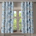 thumbnail image 1 of Ambesonne Vintage Grommet Curtain, Nostalgic Artwork of Couple, 50"x63", Soft Blue and Grey, 1 of 5