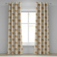 thumbnail image 1 of Ambesonne Vintage Grommet Curtain, Royal Baroque Roses, 50" x 108", Pale Brown White, 1 of 6