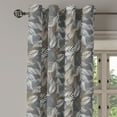 thumbnail image 1 of Ambesonne Vintage Grommet Curtain Single Panel, Rustic Branches Leaves, 50"x60", Brown Grey Coconut, 1 of 5