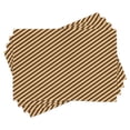 thumbnail image 1 of Ambesonne Vintage Home Place Mats Set of 4, Striped Modern, Standard Size, Sand Brown Chocolate, 1 of 6