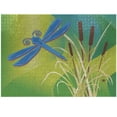 thumbnail image 1 of Ambesonne Vintage Jigsaw Puzzle Durable Cardboard, Blue Dragonfly on Green, 1000 pcs, Pale Green Brown, 1 of 5