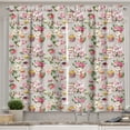 thumbnail image 1 of Ambesonne Vintage Kitchen Curtains, Antique Retro Tea Set, 55"x45", Pale Pink Hot Pink, 1 of 3